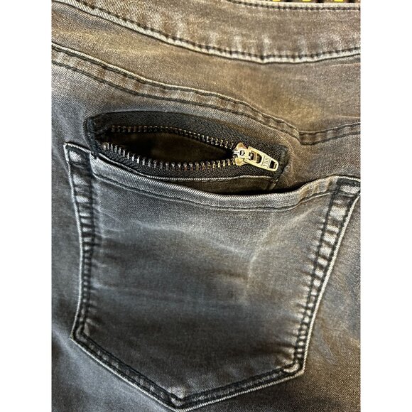 Jag Jeans Womens Sz 10 Low Rise Skinny Black Gray Stretch Denim Zip Pocket - Picture 10 of 11